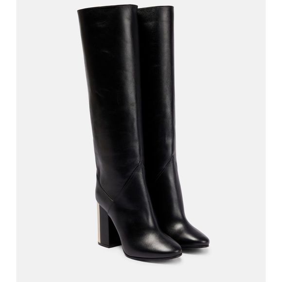 【JIMMYCHOO】 black boots （関税送料込） JIMMY CHOO short boots Main: Leather black mens 42 Used